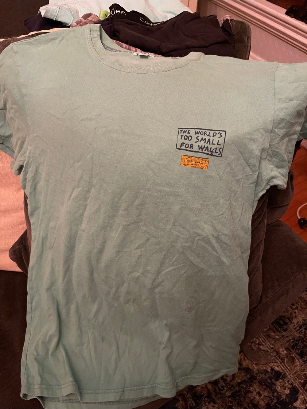 Paul Smith Light Mint Graphic Short Sleeve Tee